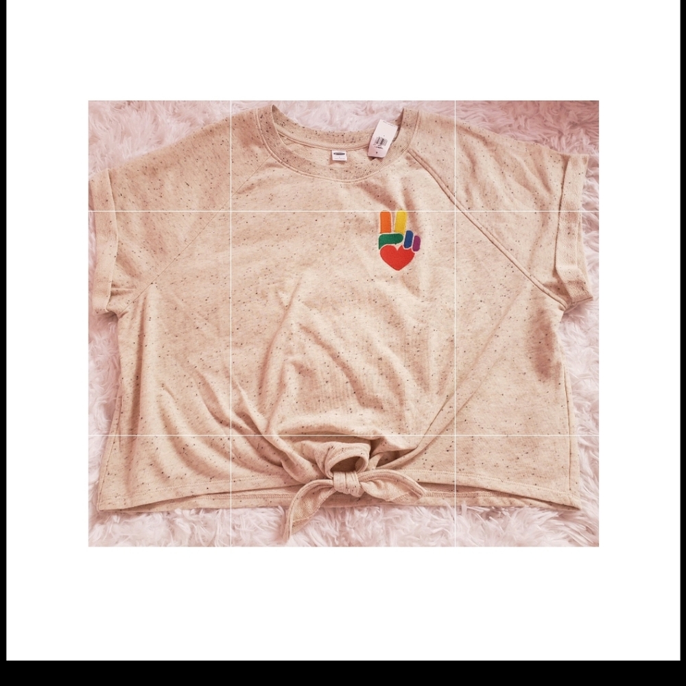 Semi Crop top Shirt